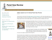 Tablet Screenshot of panelsawreview.com